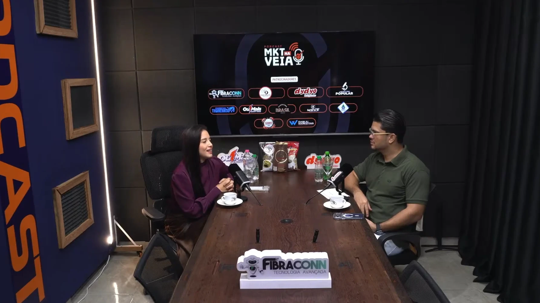 Estúdio da DABLIU, videomaker em Ariquemes, onde também é gravado o podcast MKT na Veia